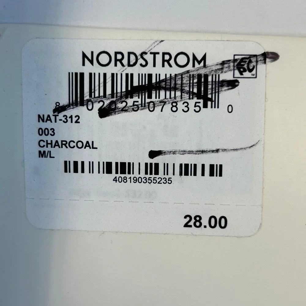 Natori Perfectly Opaque Charcoal Tights M/L 50‎ Denier Appearance Control Top